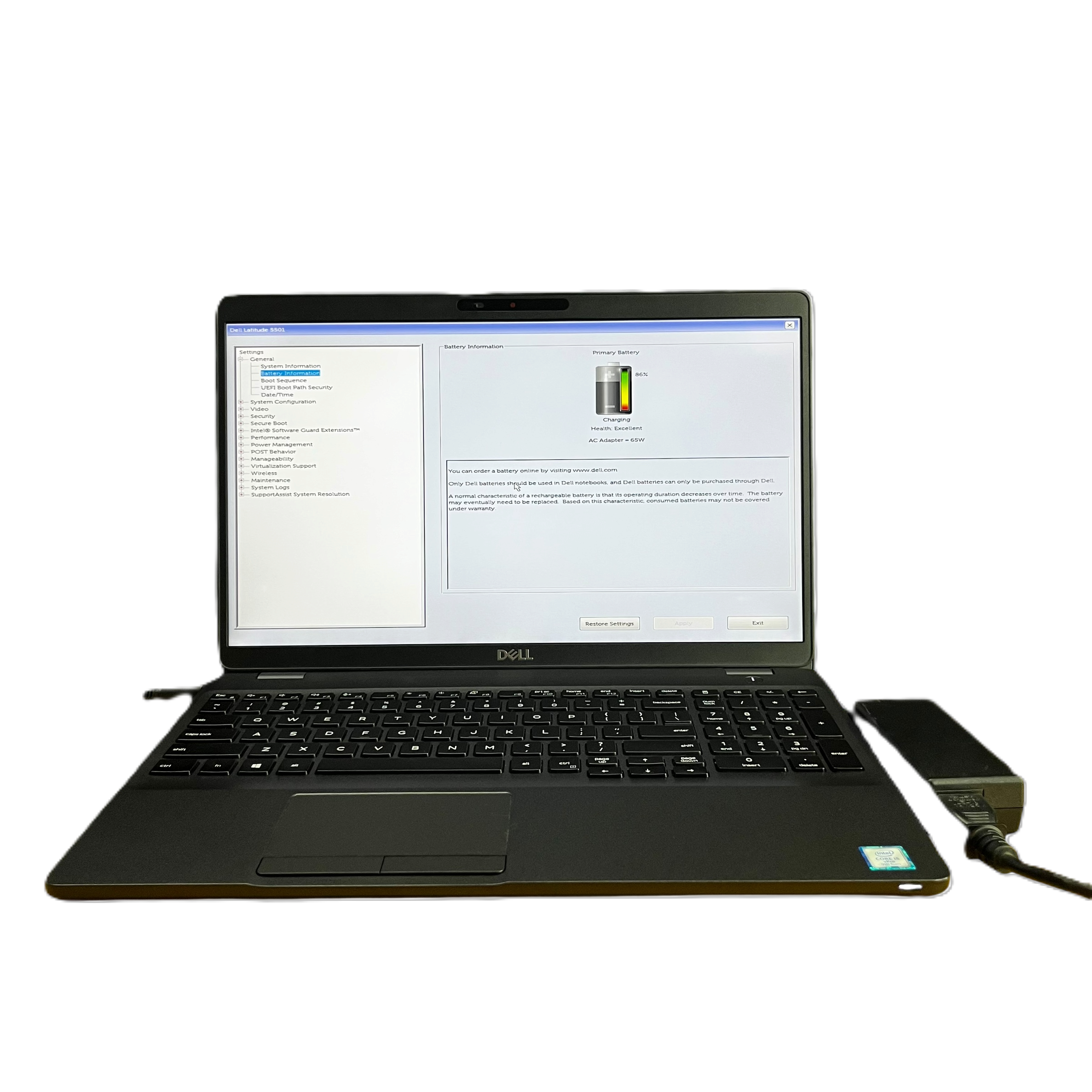 Laptop Dell Latitude 5501 Core I5 8gb 128gb Ssd Win 11 Pro