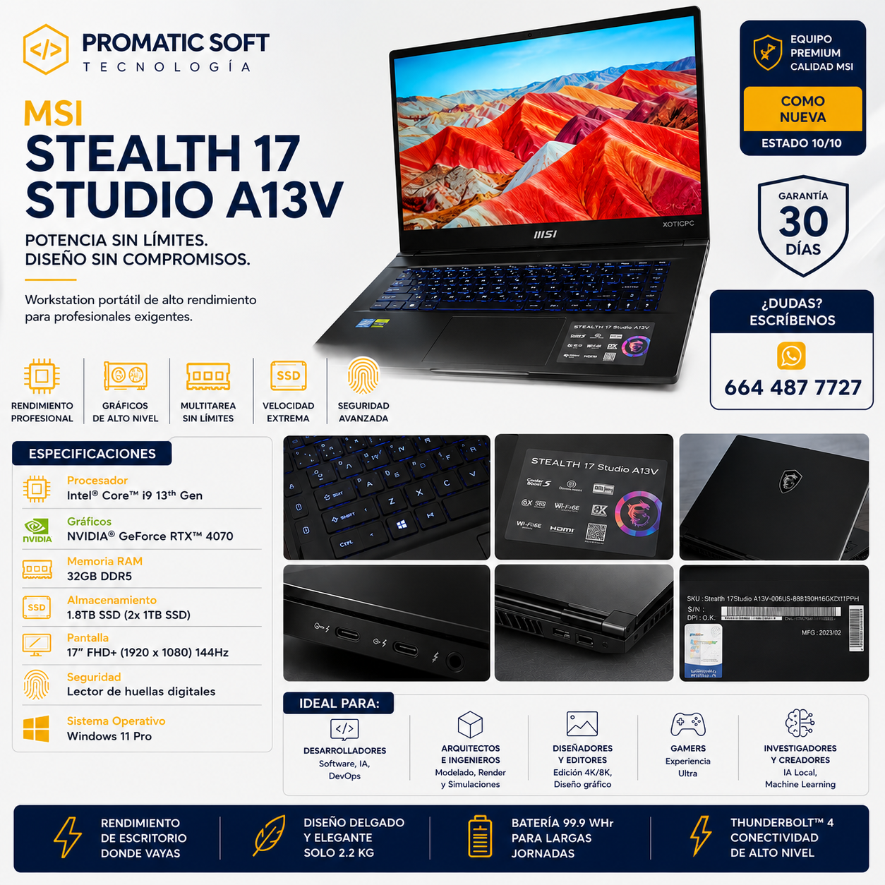 MSI Stealth 17 Studio A13V