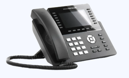 Teléfono IP Wi-Fi, Grado Operador, 14 líneas SIP con 6 cuentas, pantalla LCD 5", puertos Gigabit, Bluetooth, PoE, codec Opus, IPV4/IPV6 con gestión en la nube GDMS